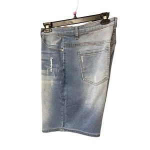 NWT BBA (Big But Adorable) Blue Jeans Shorts With Holes TYSB-8405 Plus Size 3XL